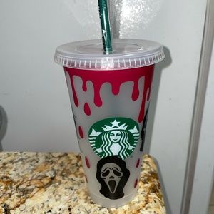 Scream ( ghostface) customized cold cup tumbler